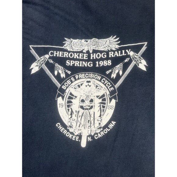 Cherokee Other - Vintage 1988 Cherokee Rally Bobs Precision Cycle Motorcycle Art Shirt Size Large